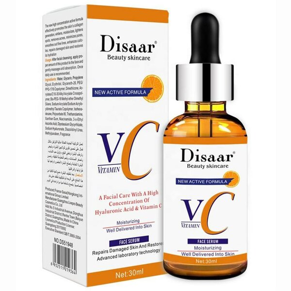 Sérum Visage Vitamine C & Acide Hyaluronique
