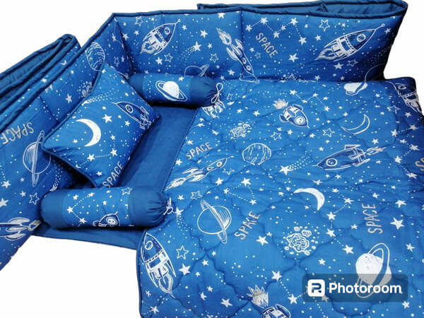 6 pieces cot bedding