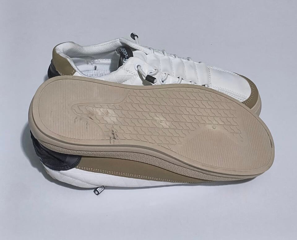 Sneakers en cuir blanc unisexe