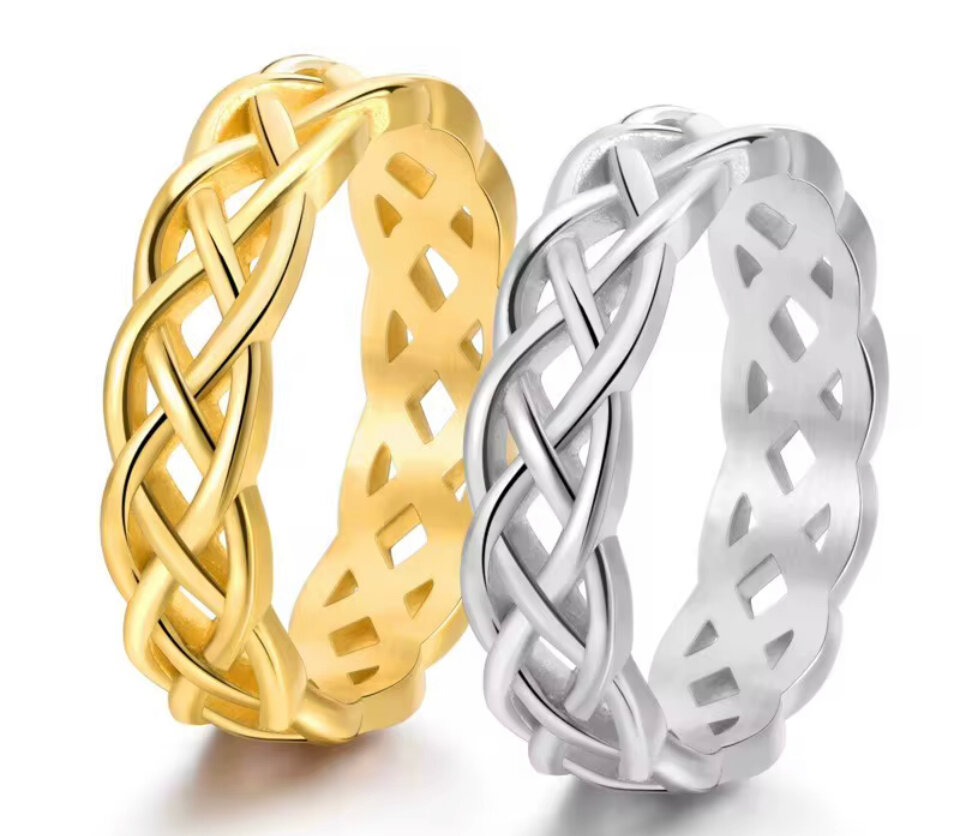 Bague Moderne Argent et Or