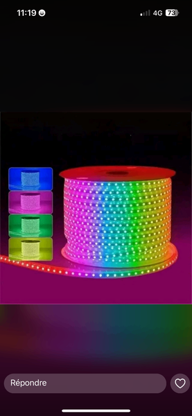 Guirlande LED RGB Lumineuse