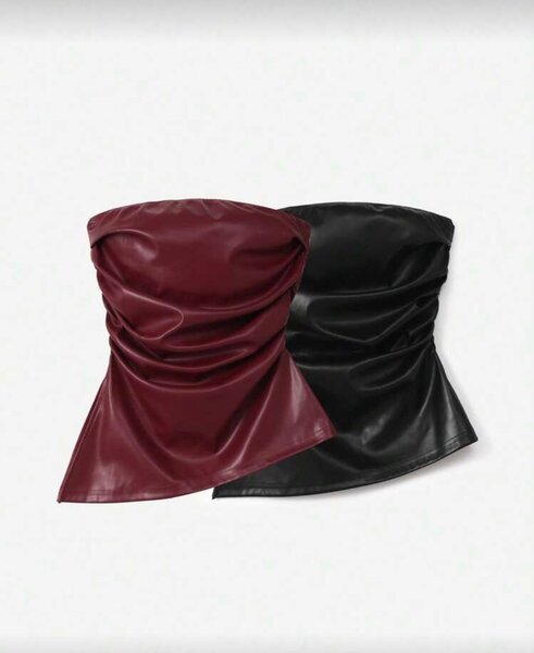 Bustiers en simili cuir