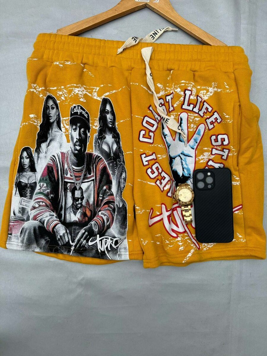 Shorts imprimés hip-hop tendance