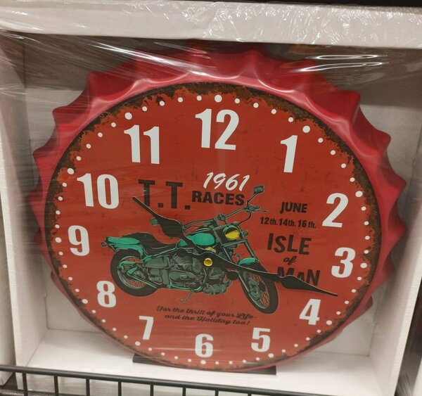 Horloge murale rétro TT Races