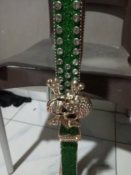 Ceinture Strass Verte Glamour