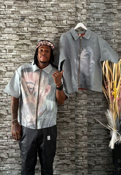 Chemise imprimée unisexe