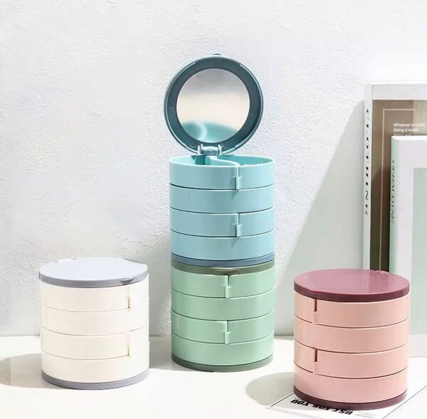 Boîte à bijoux rotative