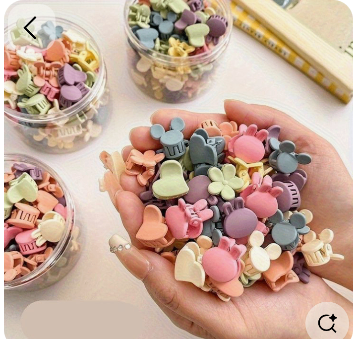 Pinces à cheveux colorées