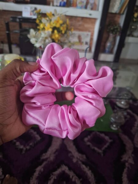 Silk Hair Scrunchies Set