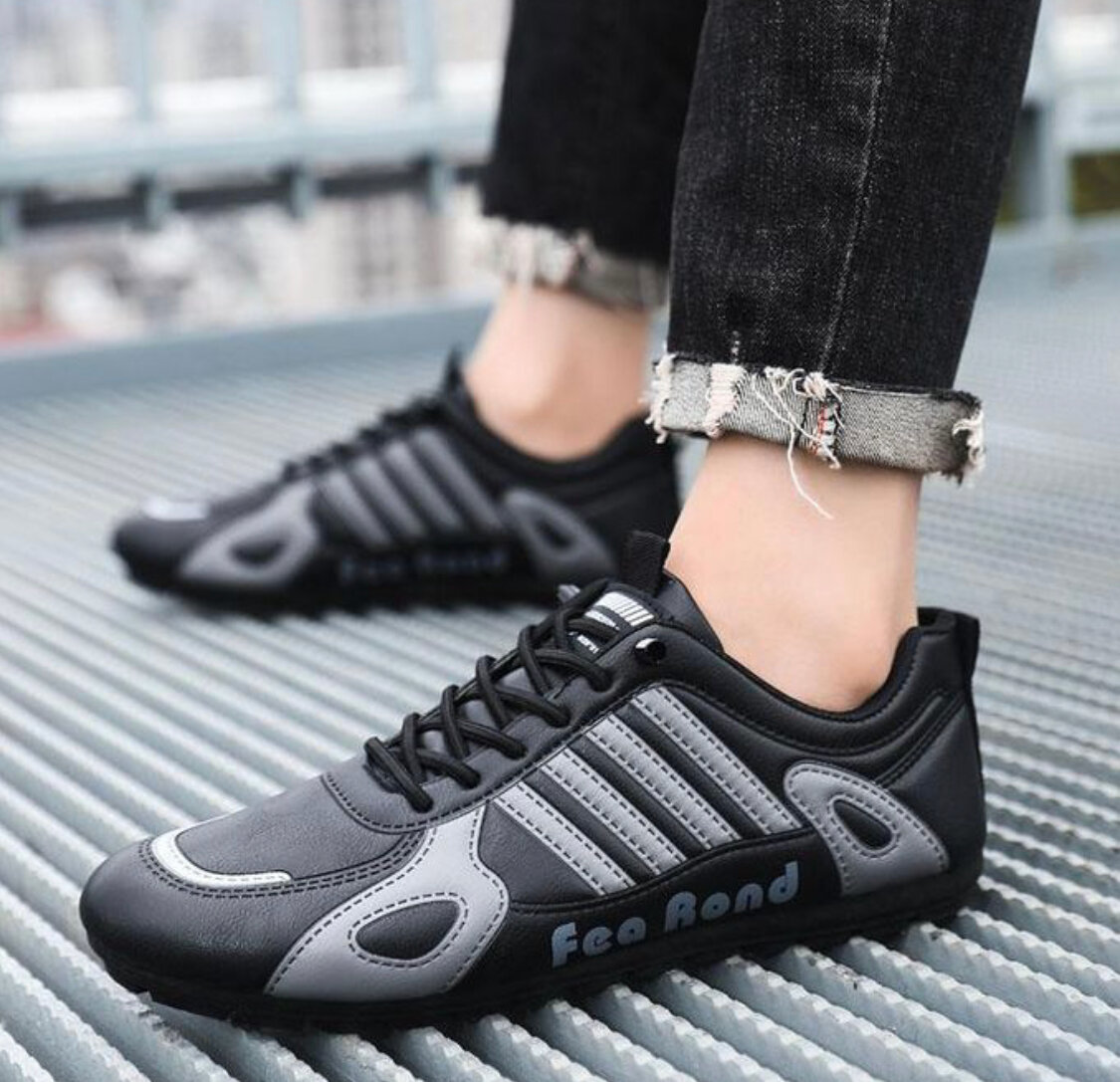 Baskets Noires Homme Confort