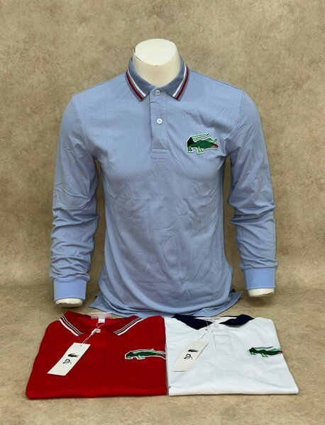 Polos homme manches longues