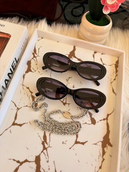 Lunettes de soleil ovales élégantes