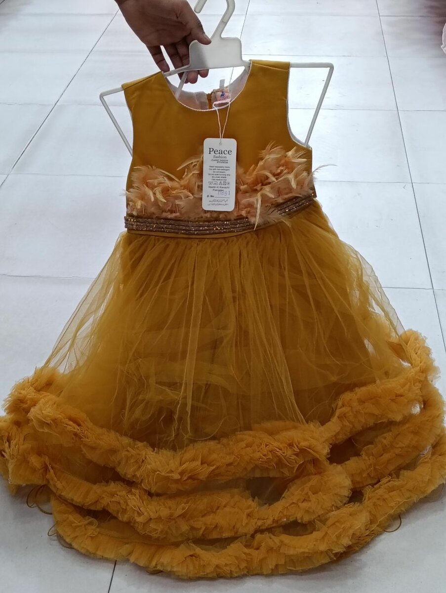 Frock with selves and trouser