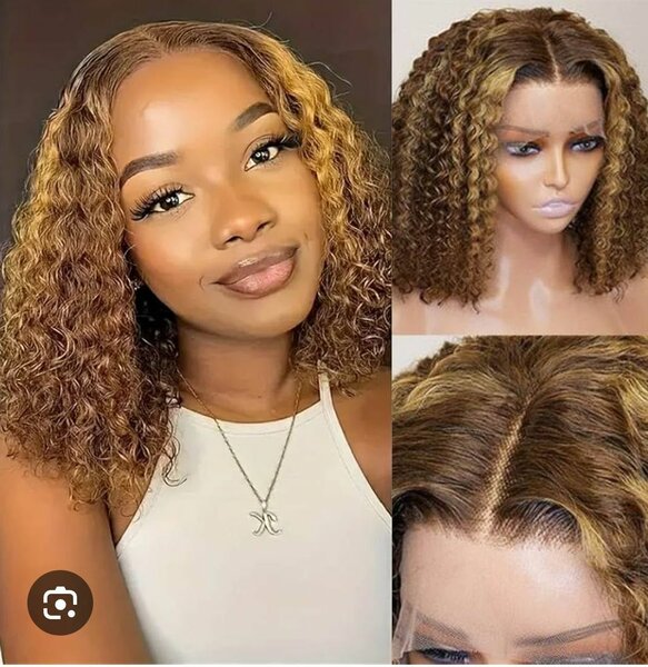 Perruque water wave frontale