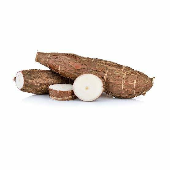 Manioc frais délicieux