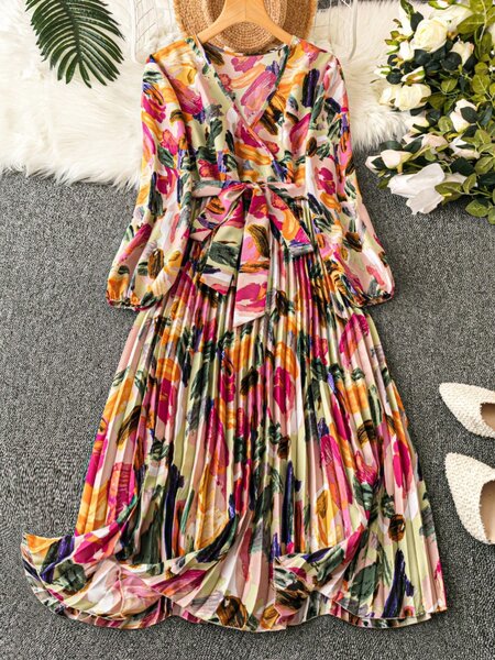 Robe longue florale élégante