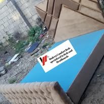 custom made bed with a high base