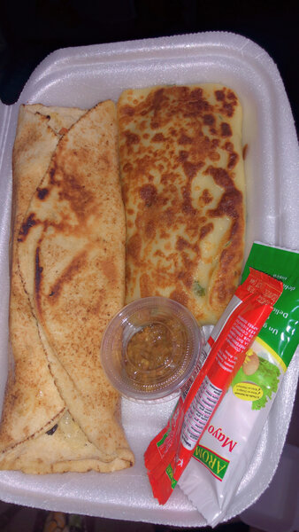 Shawarma au poulet fromage