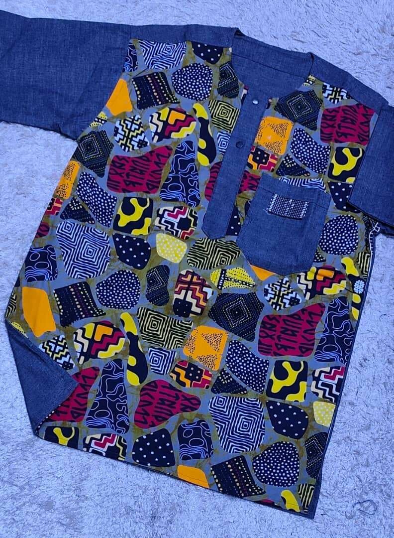 Chemise ethnique en coton