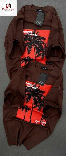 T-shirt duo été palmier