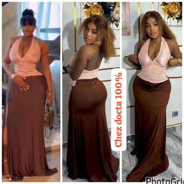 Robe élégante bicolore