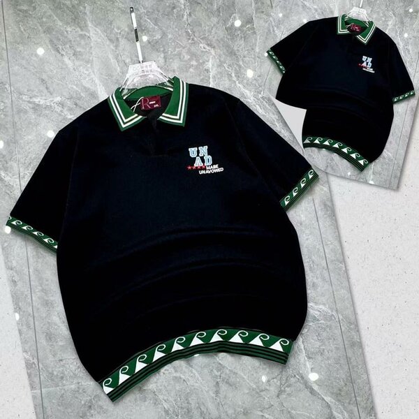 Polo UN AD noir et vert