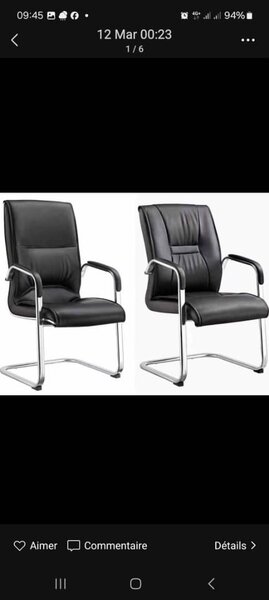 Chaise de bureau élégante