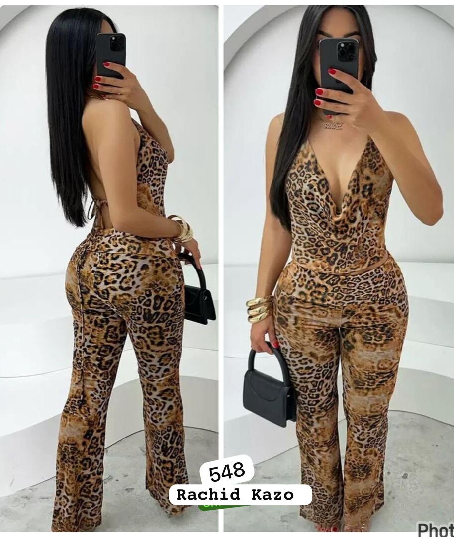 Combinaison léopard élégante