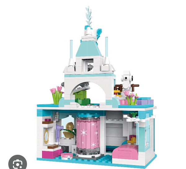 Château de glace en blocs