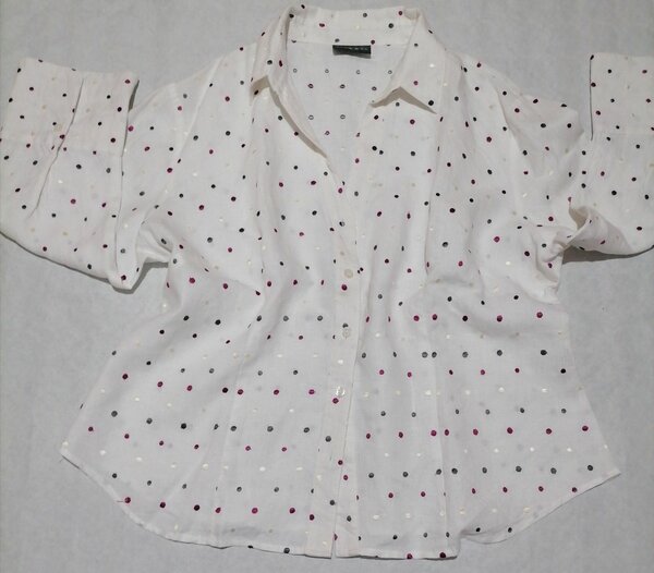 Chemisier à pois en lin