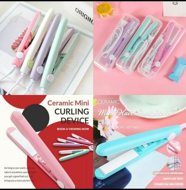 Mini hair straightener