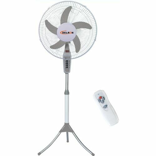 Delron 16" - DSF-44R Remote Standing Fan - White/Grey