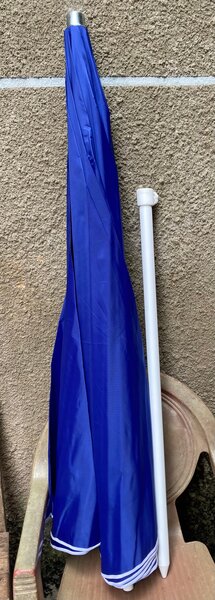 Parasol 2m40 Oxford 420d-bleu