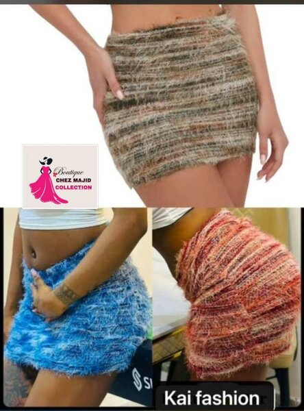 Mini-jupe en maille élégante