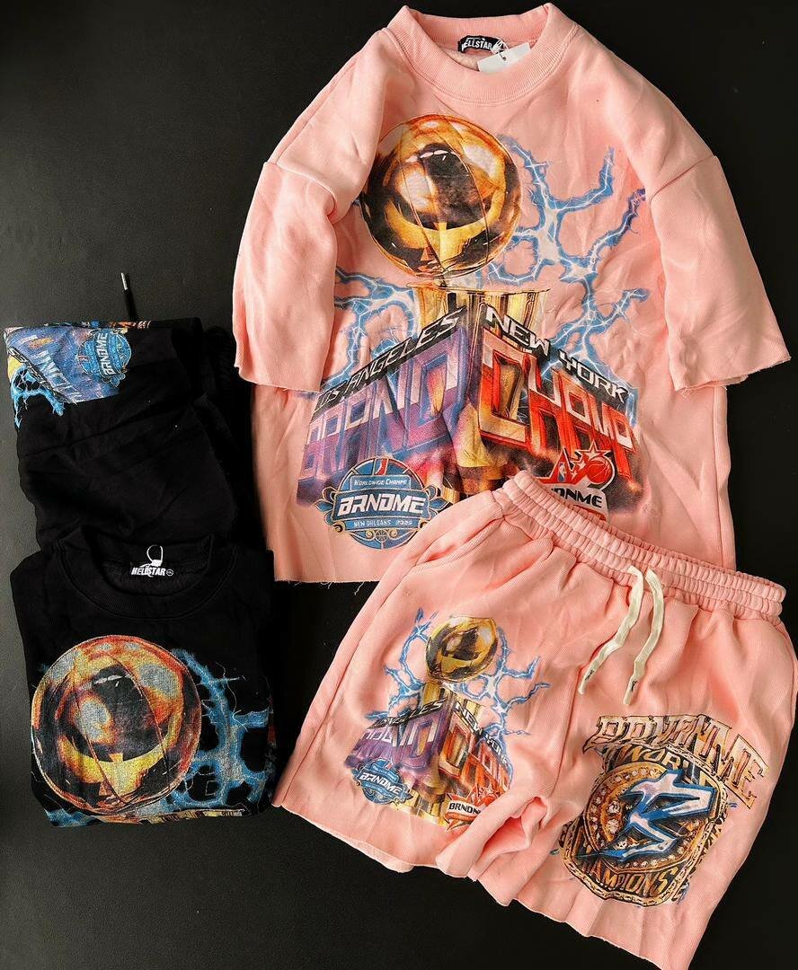 Ensemble homme: T-shirt et shorts assortis