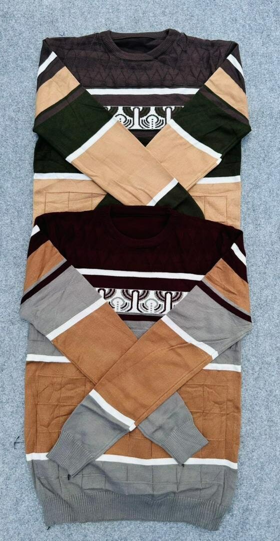 Pulls Homme Multicolores en Tricot