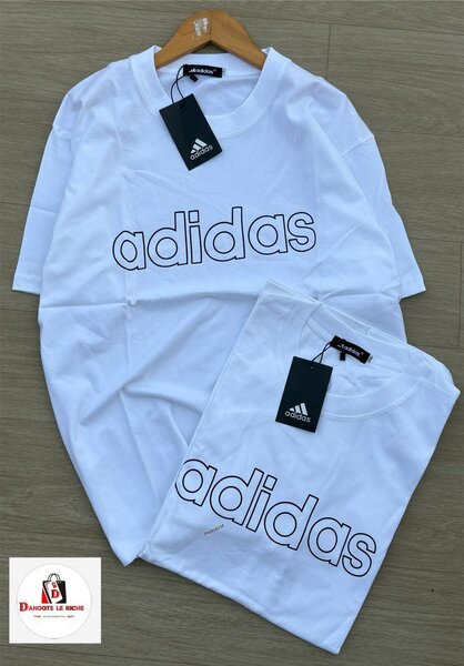 T-shirt Adidas Blanc Logo