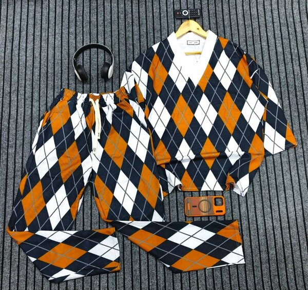 Pyjama à carreaux coloré