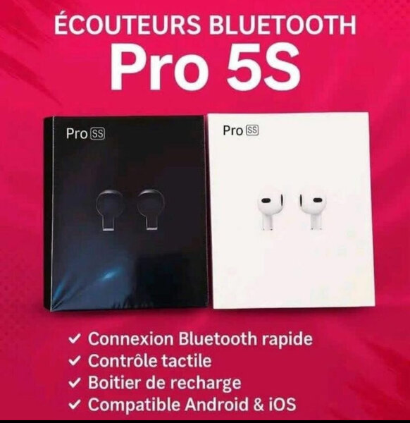 Écouteurs Bluetooth Pro 5S