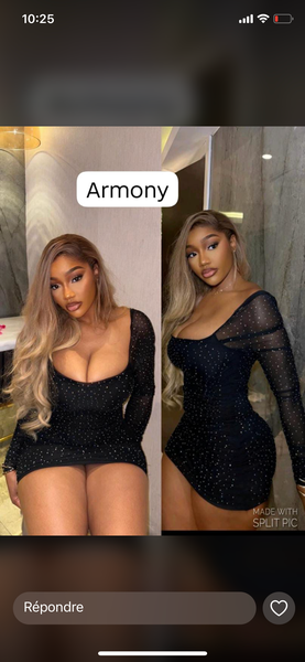 Robe noire scintillante