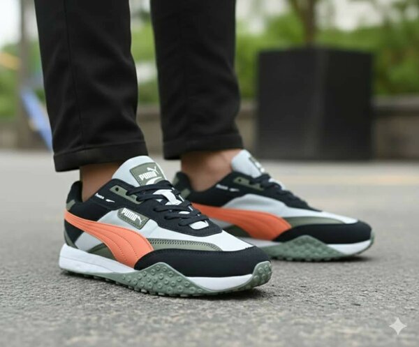 Puma homme baskets basse orange