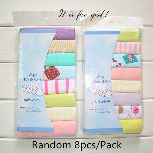 8pc baby towels babies stuff saliva washcloth handkerchief