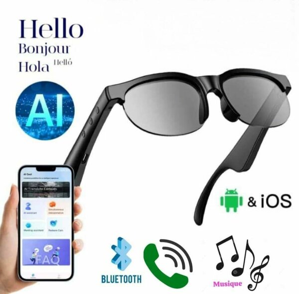 Lunettes Bluetooth connecté