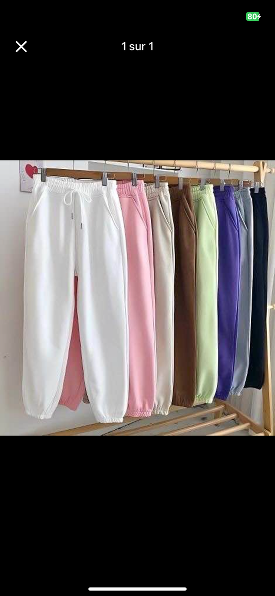 Jogging coloré femme