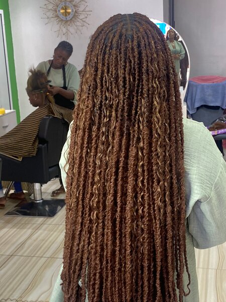 Extensions torsadées marron long