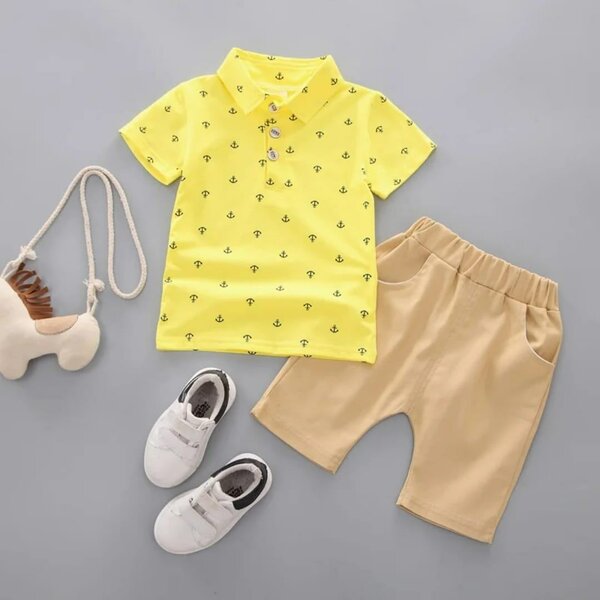 Ensemble polo enfant jaune