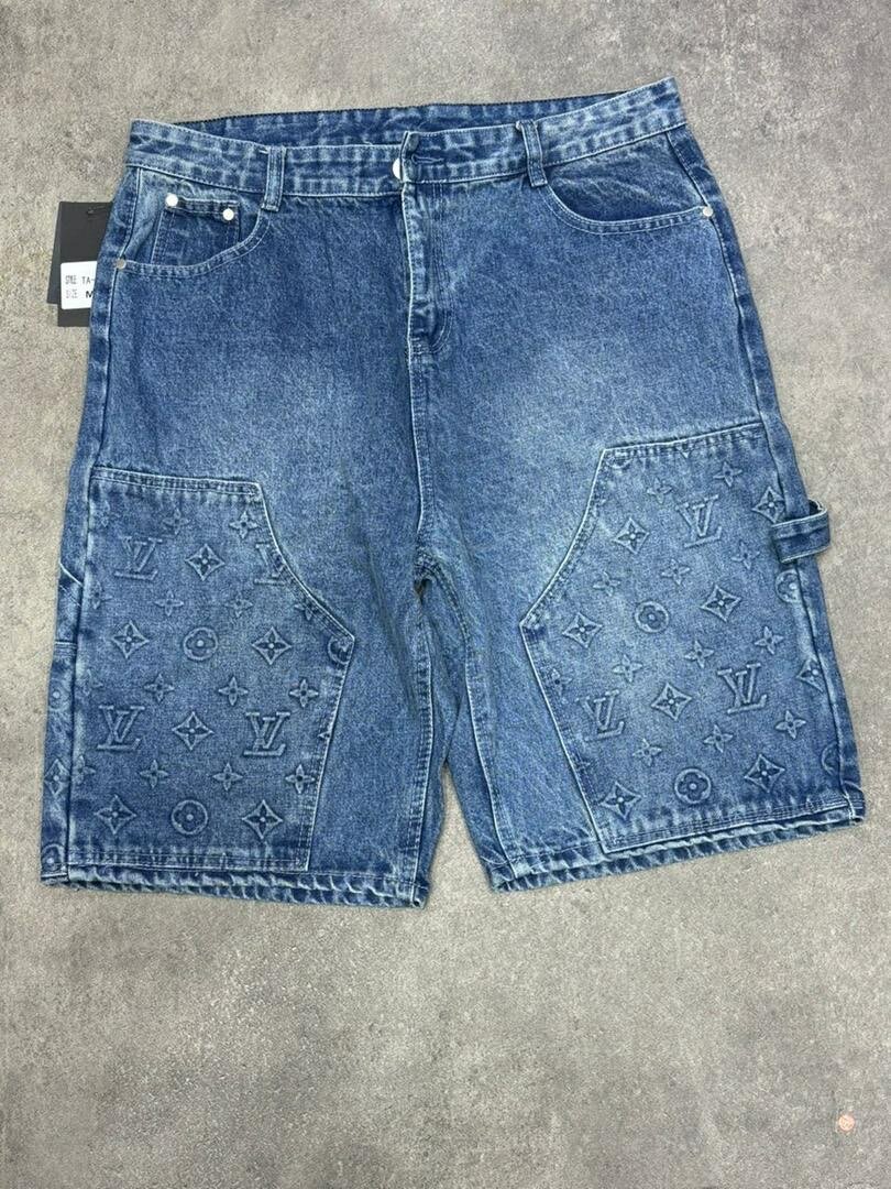 Shorts en jean imprimé