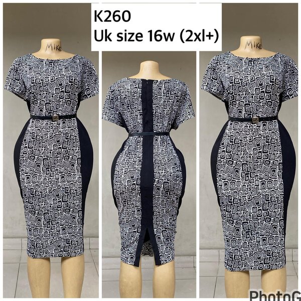 dress with black inserts