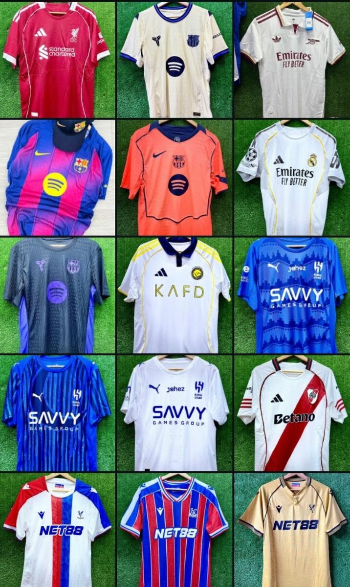 Maillots des clubs