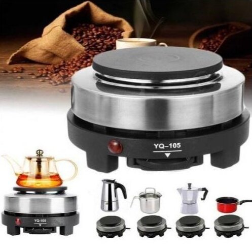 Mini Fourneau électrique 500W, Plaque Chauffante Multifoncti